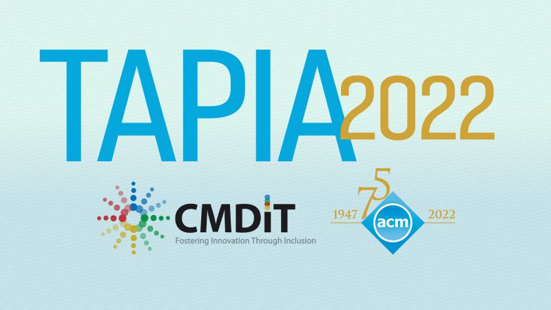 CHCI Participation in TAPIA 2022